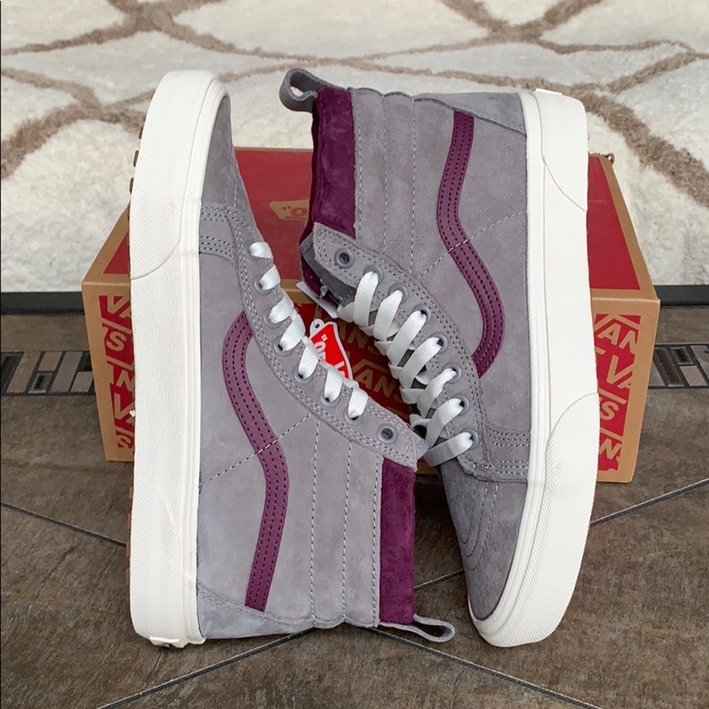 VANS SK-8-HI MTE FROST GRAY/PRUNE WMNS - Picture 15 of 16